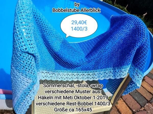 Sommerschal, -stola, -wrap / Mustermix aus Häkeln mit Meti 1-2019
